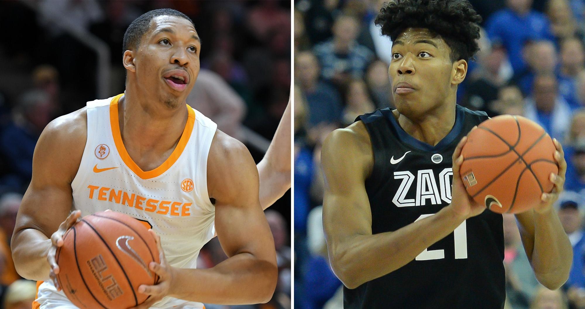 Tennessee and Gonzaga face off in a Top 10 matchup Sunday